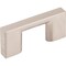 Jeffrey Alexander 32 mm Center-to-Center Satin Nickel Square Sutton Cabinet Bar Pull 635-32SN - alternate 1